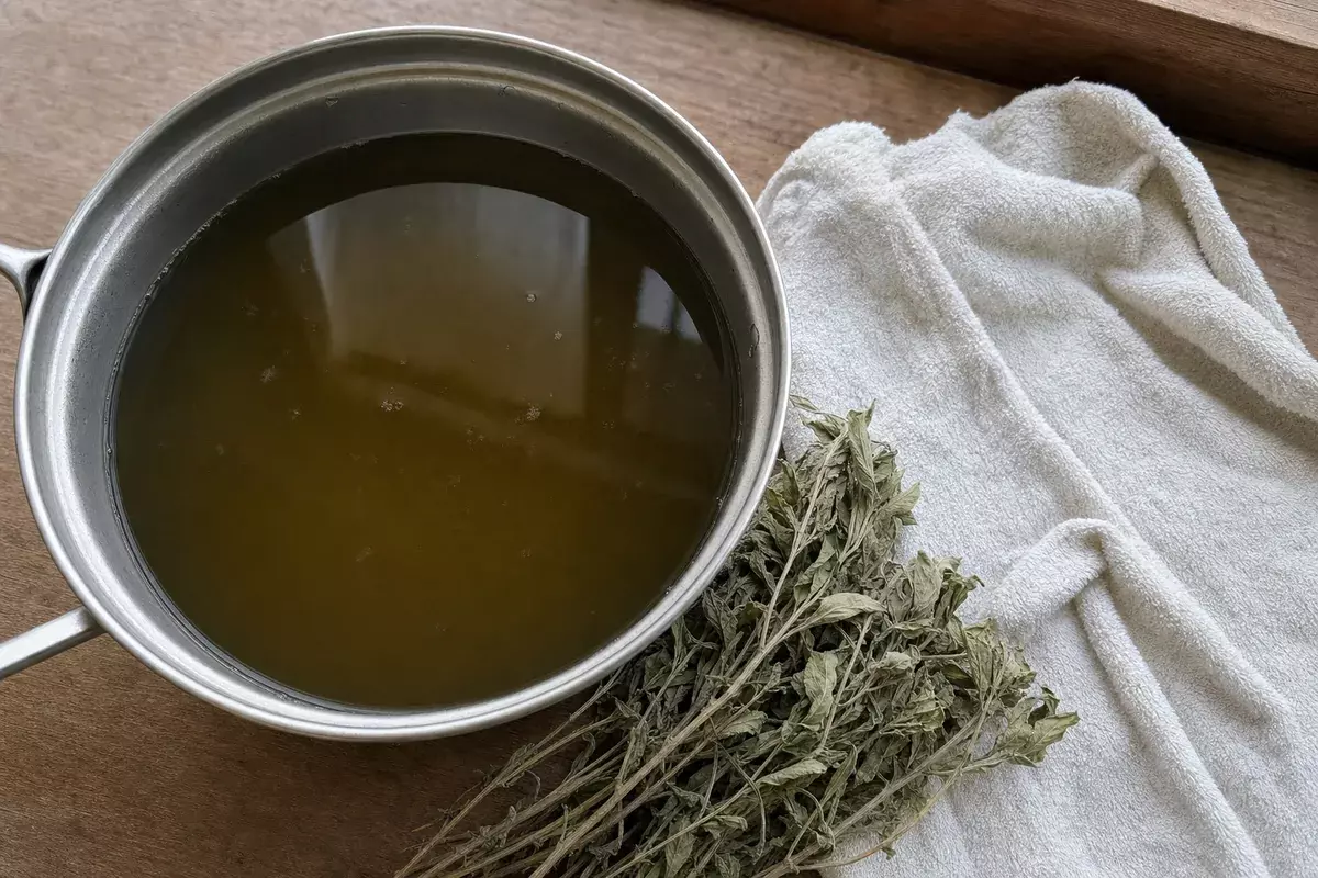 大風草水與月子擦澡的傳統氛圍