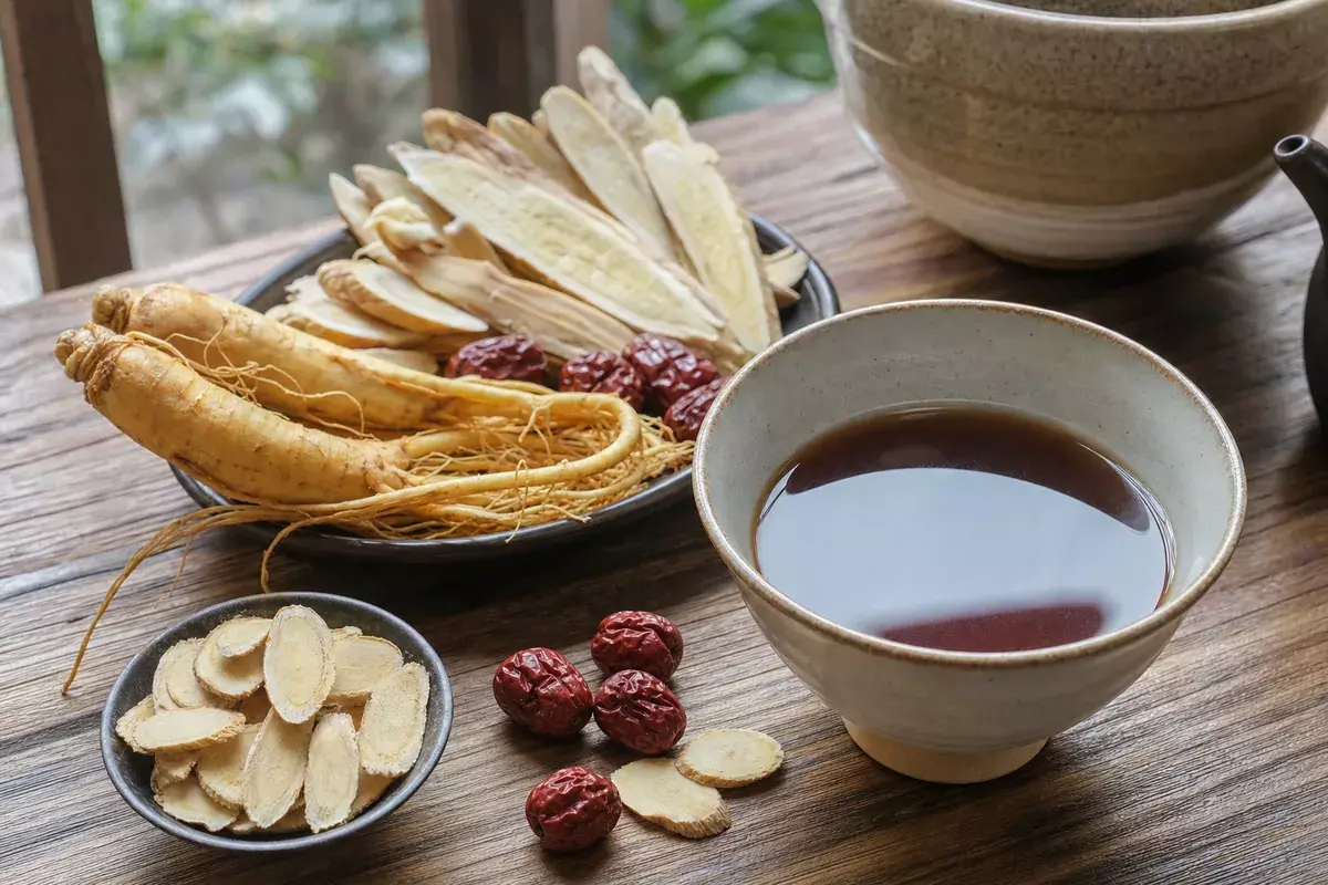 男性補氣養生茶與人參黃耆紅棗